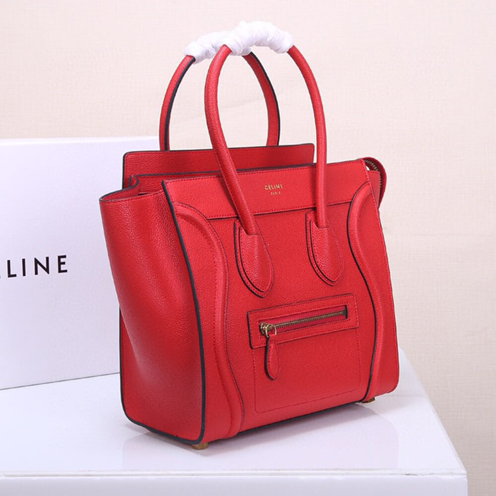 CELINE MICRO LUGGAGE HANDBAG IN CALFSKIN