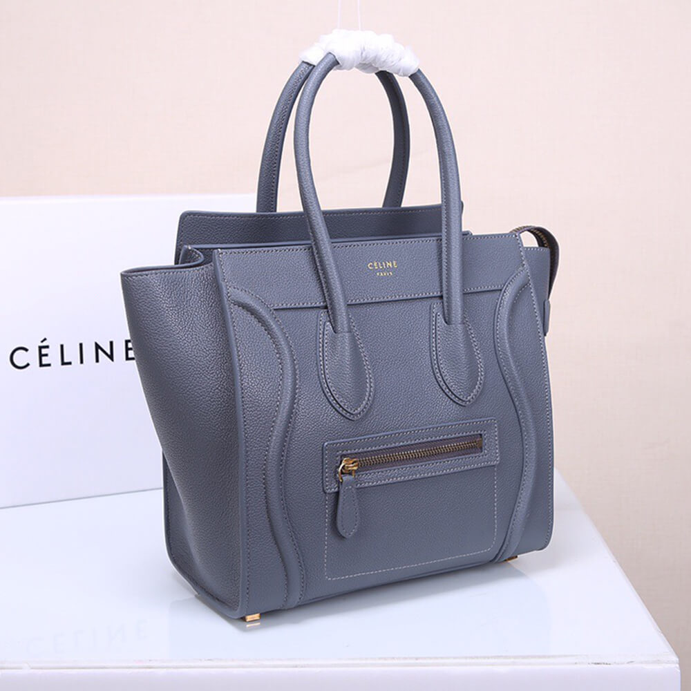 16470-3 CELINE MICRO LUGGAGE HANDBAG IN CALFSKIN