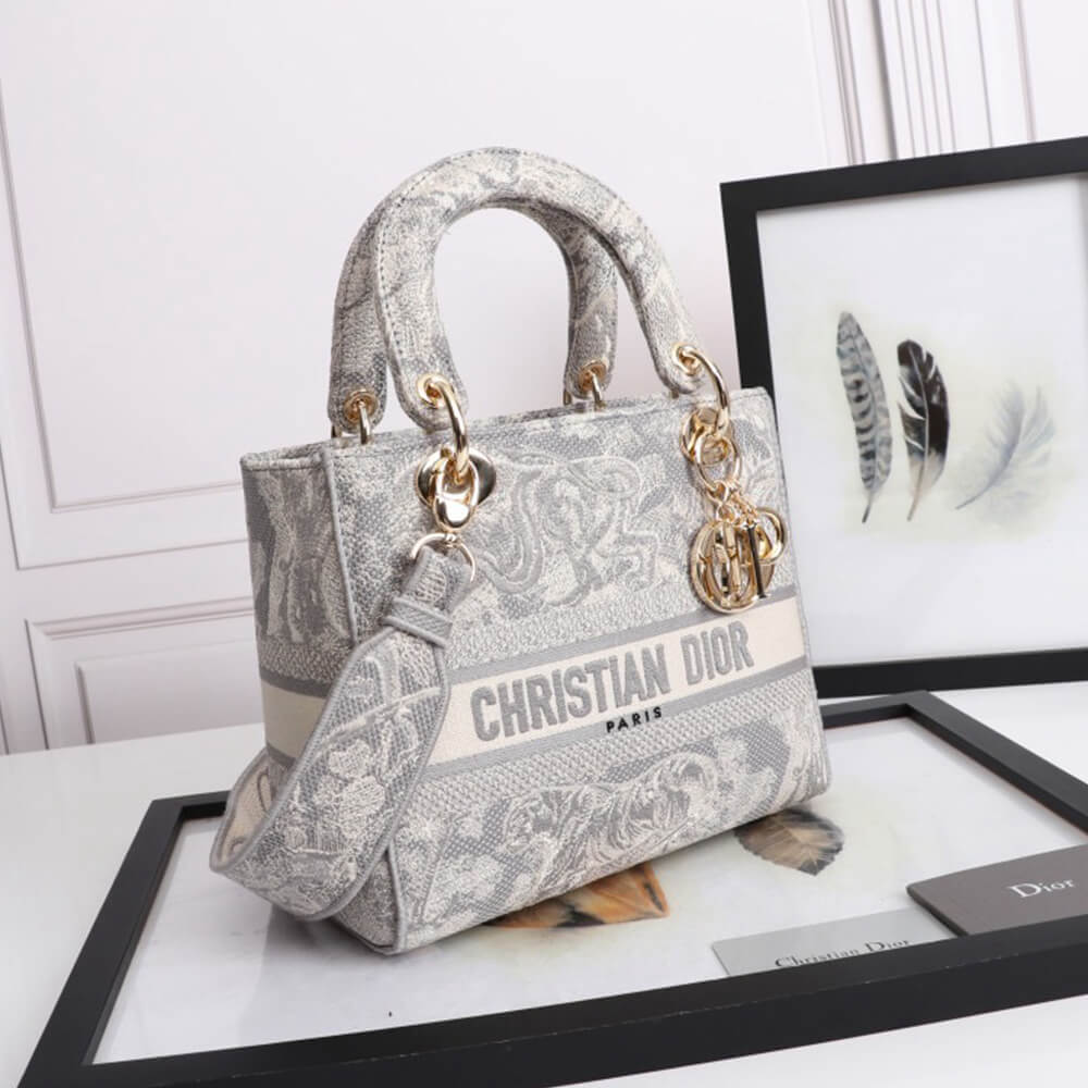 16505-3 DIOR MEDIUM LADY D-LITE BAG(High-End Grade)