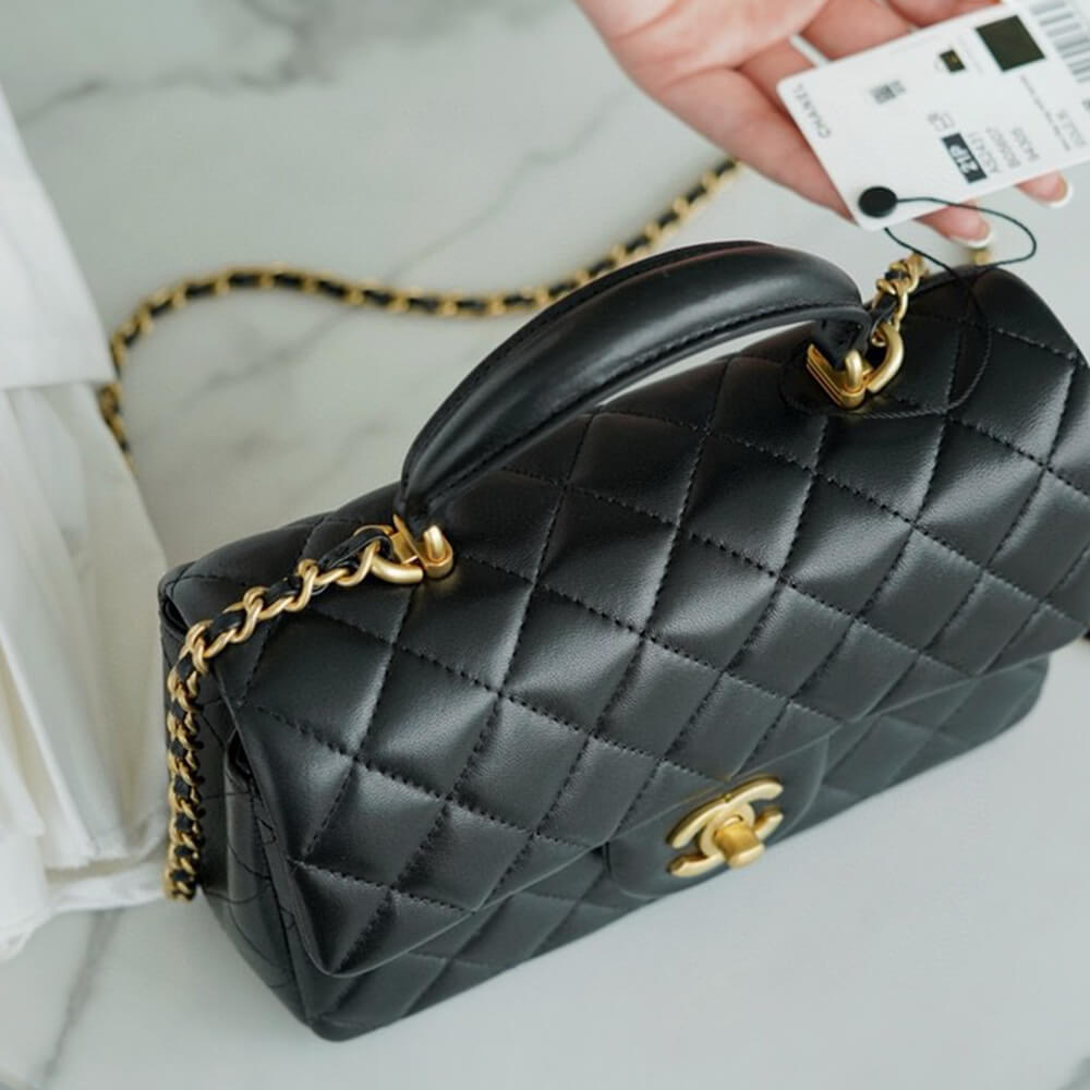 Chanel Mini Flap with Top Handle(HIGH-END GRADE)