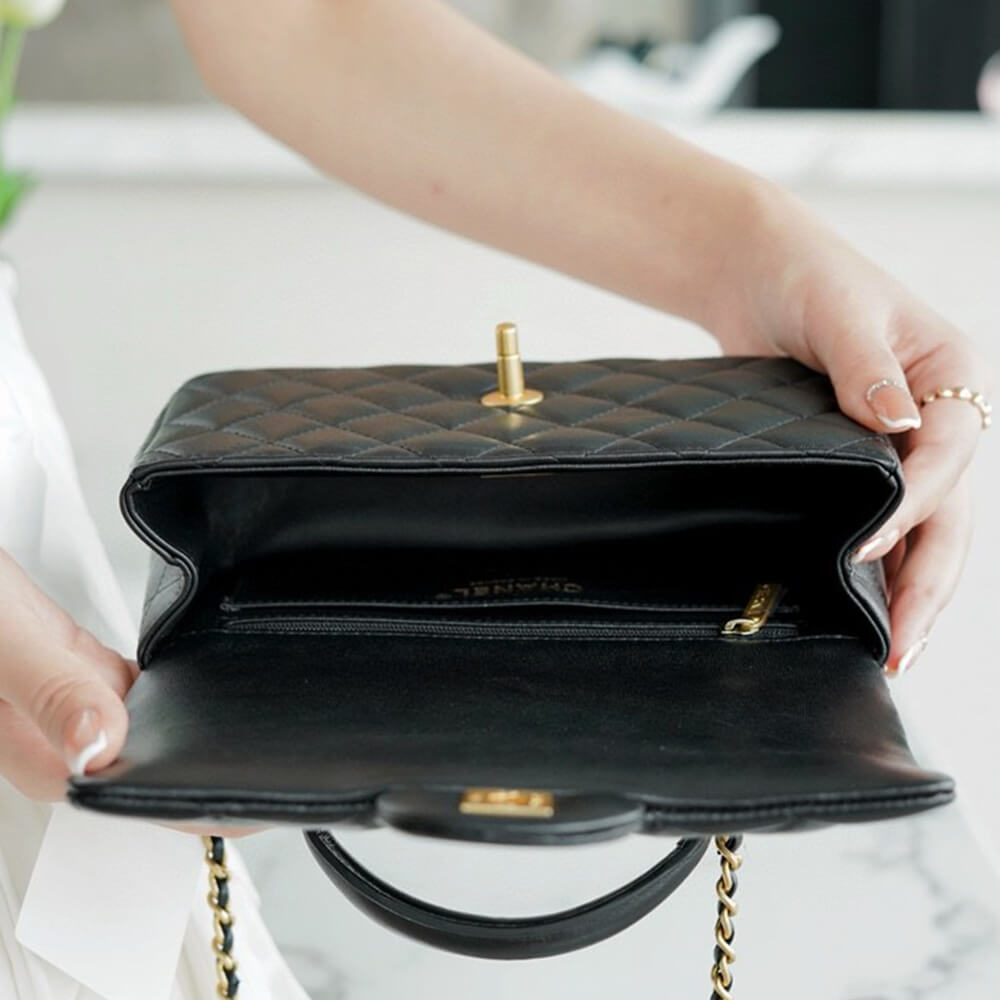 Chanel Mini Flap with Top Handle(HIGH-END GRADE)
