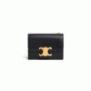 CELINE COMPACT WALLET WITH COIN TRIOMPHE IN SHINY CALFSKIN(HIGH-END GRADE)