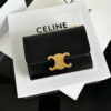 CELINE COMPACT WALLET WITH COIN TRIOMPHE IN SHINY CALFSKIN(HIGH-END GRADE)