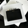 CELINE COMPACT WALLET WITH COIN TRIOMPHE IN SHINY CALFSKIN(HIGH-END GRADE)
