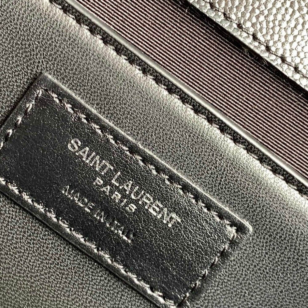 YSL ENVELOPE MEDIUM IN QUILTED GRAIN DE POUDRE EMBOSSED LEATHER(HIGH-END GRADE)