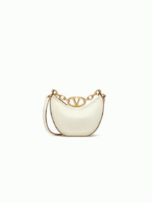 VLOGO MOON MINI HOBO BAG IN NAPPA LEATHER WITH CHAIN