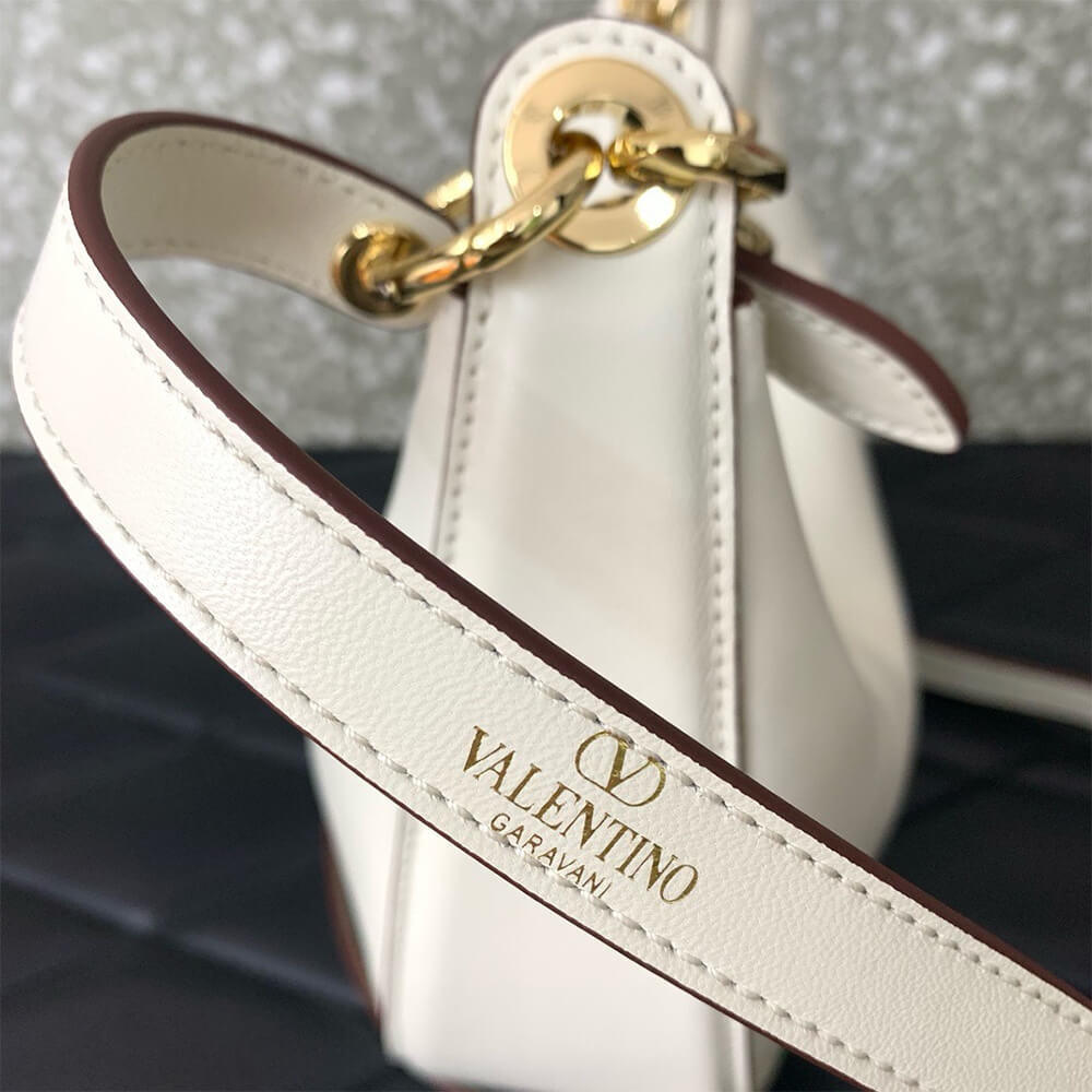 VLOGO MOON MINI HOBO BAG IN NAPPA LEATHER WITH CHAIN