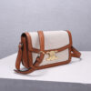 CELINE CLASSIQUE TRIOMPHE BAG IN TRIOMPHE CANVAS AND CALFSKIN