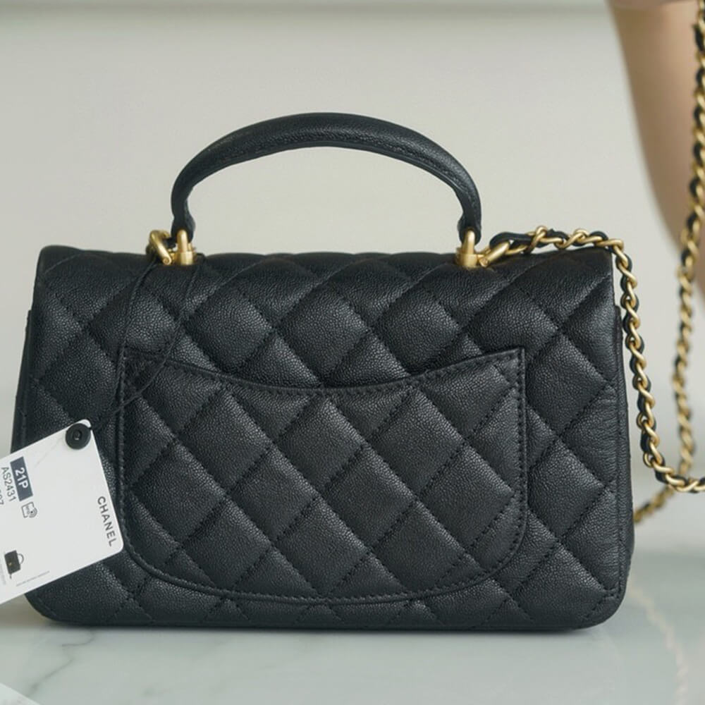 Chanel Mini Flap with Top Handle(HIGH-END GRADE)