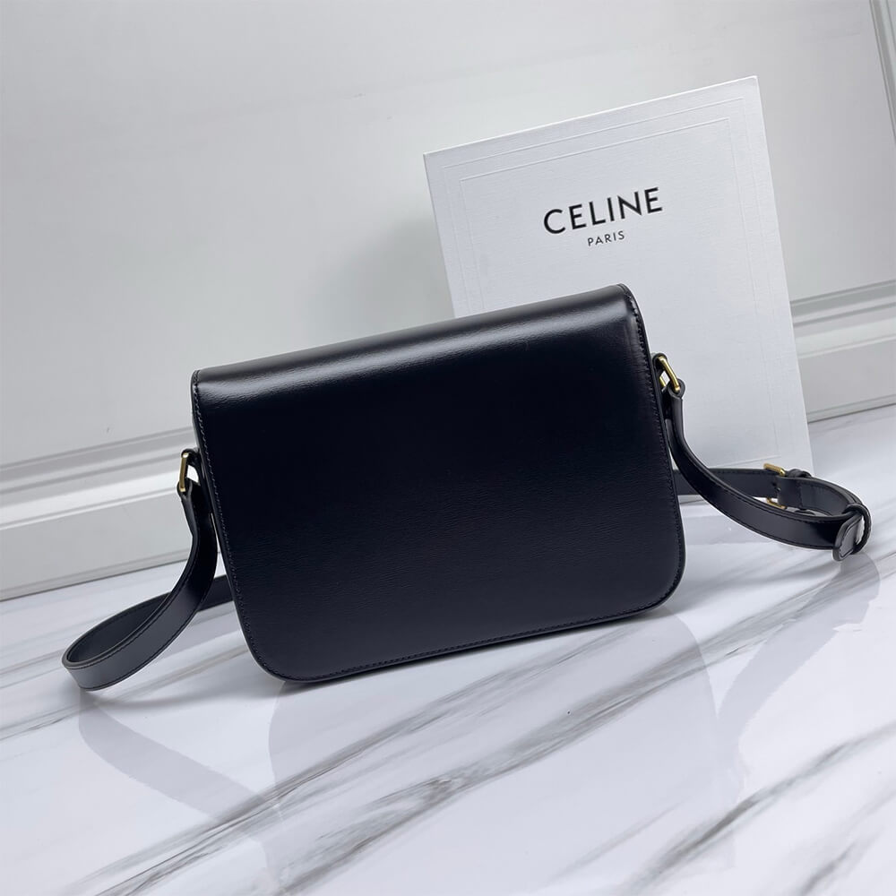 CELINE CLASSIQUE TRIOMPHE BAG IN SHINY CALFSKIN(high-end grade)