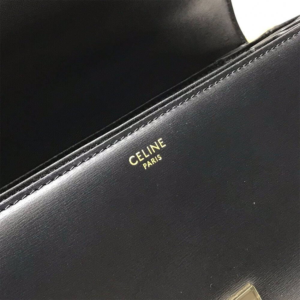 CELINE CLASSIQUE TRIOMPHE BAG IN SHINY CALFSKIN(HIGH-END GRADE)