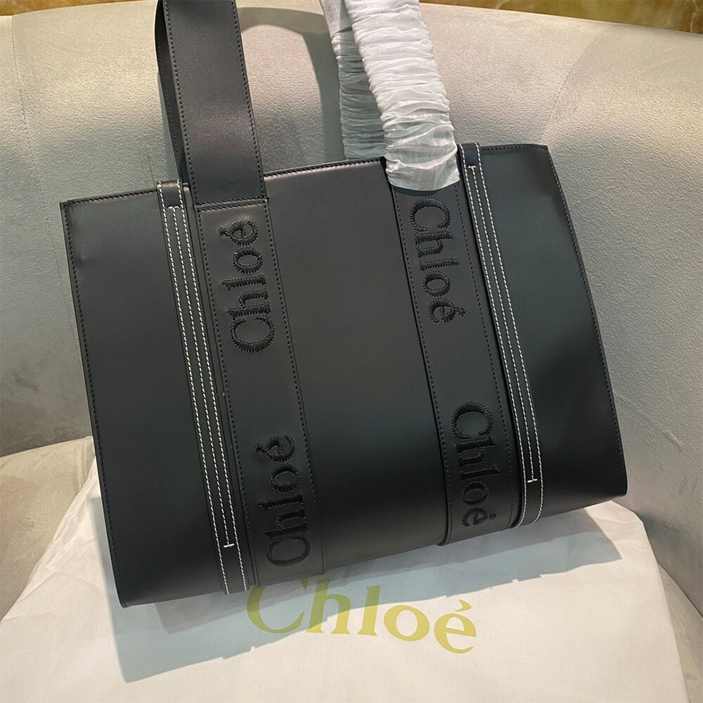 CHLOE MEDIUM WOODY TOTE BAG(HIGH-END GRADE)