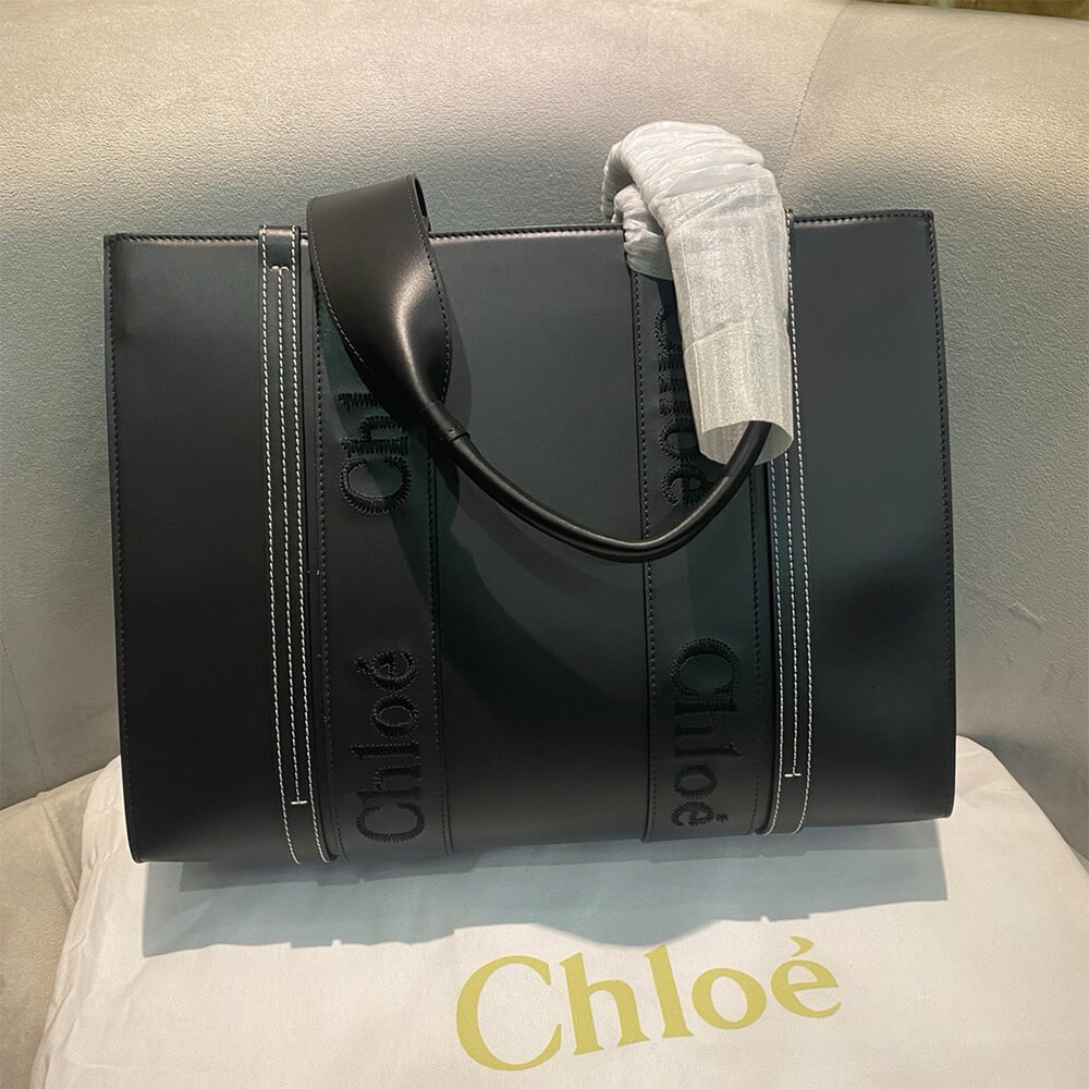 CHLOE MEDIUM WOODY TOTE BAG(HIGH-END GRADE)