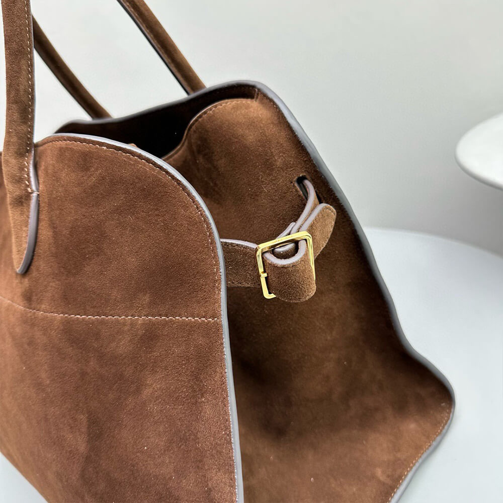THE ROW  Soft Margaux 15 sued bag(High-end Grade)