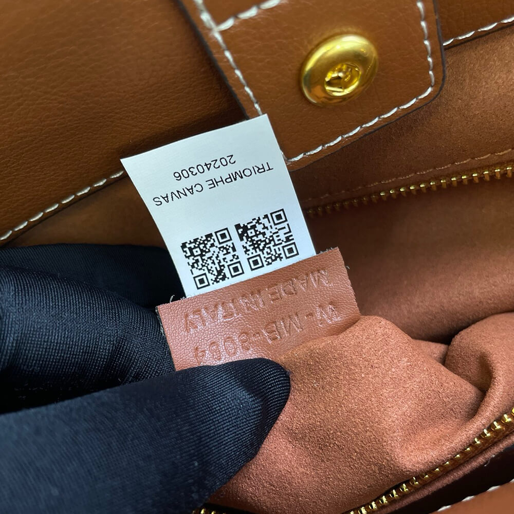 CELINE MEDIUM CABAS ANAIS CUIR TRIOMPHE IN GRAINED CALFSKIN