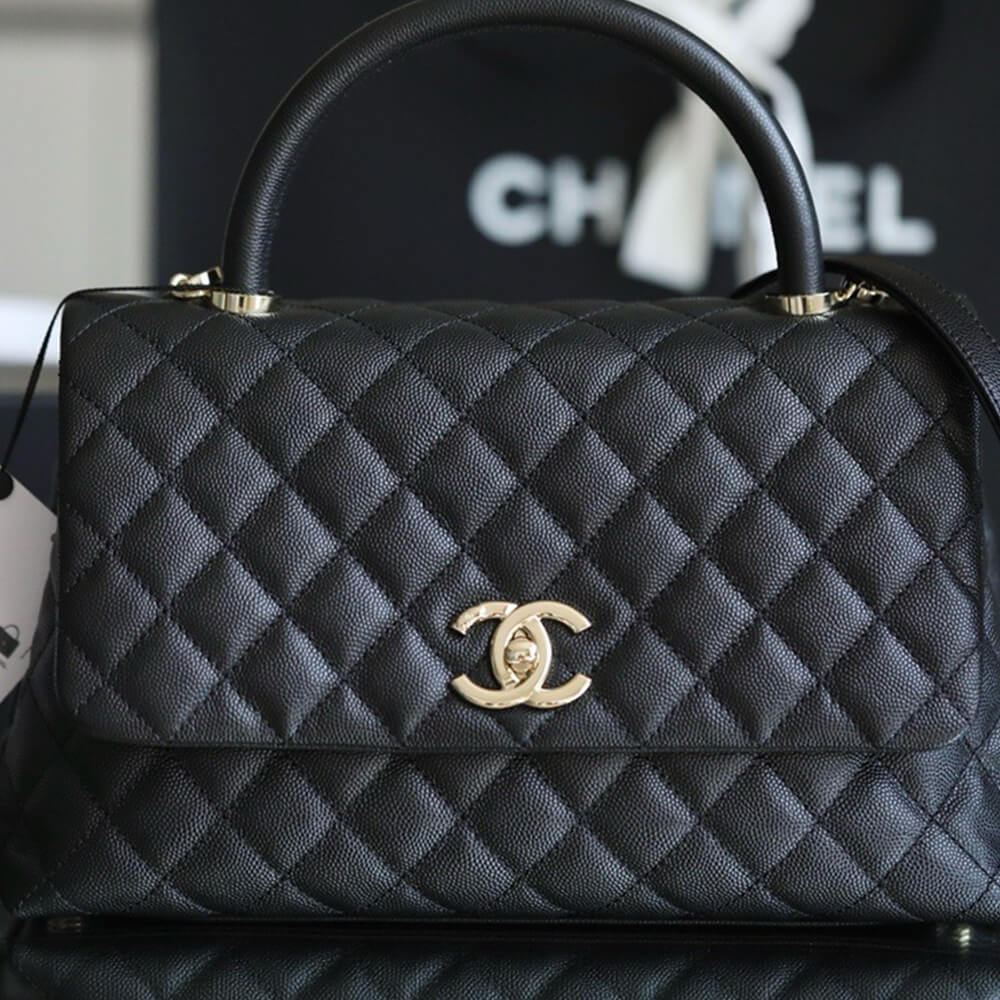 CHANEL LARGE FLAP BAG WITH TOP HANDLE(high-end grade)