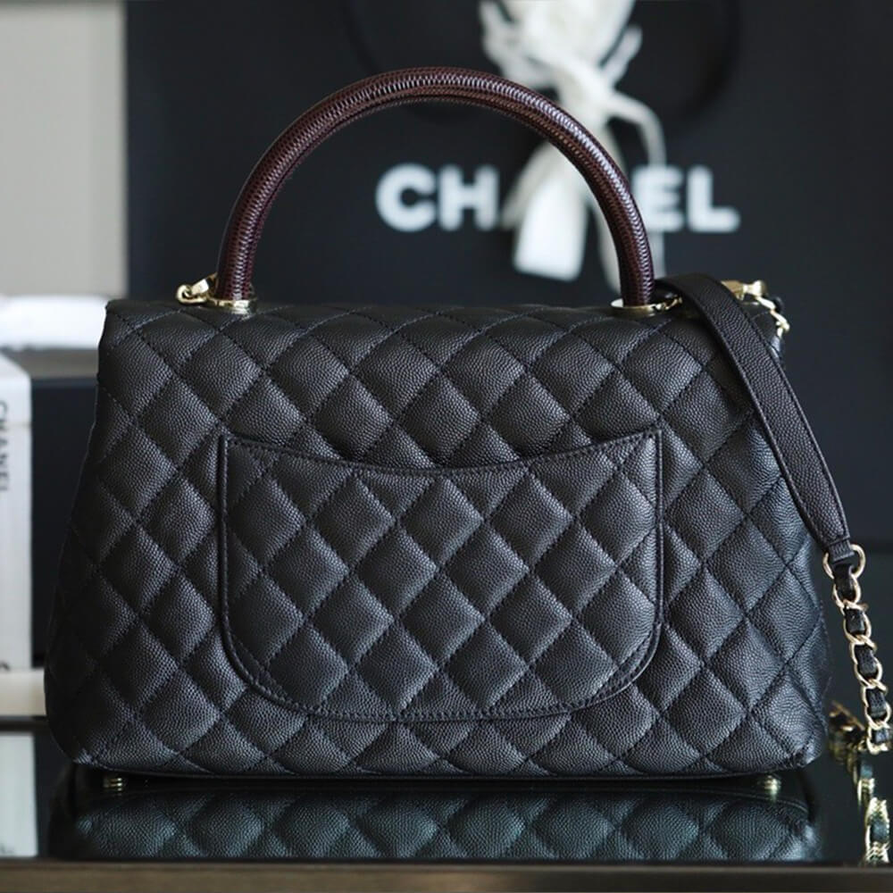 CHANEL LARGE FLAP BAG WITH TOP HANDLE(high-end grade)