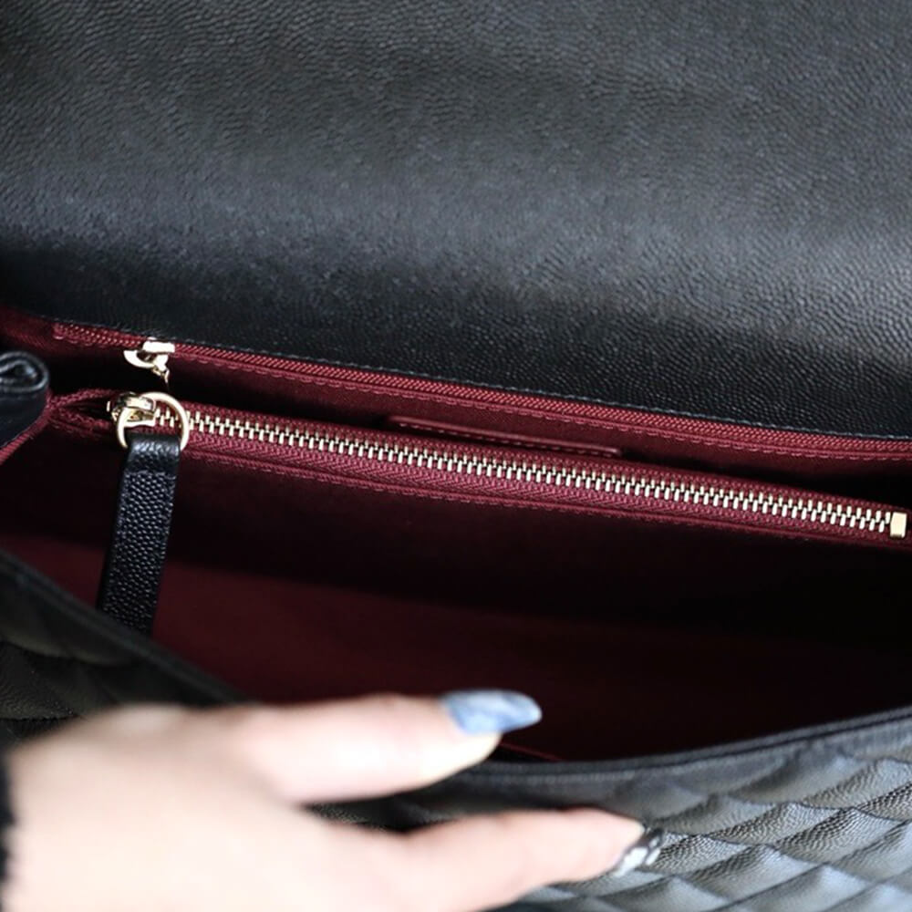 CHANEL LARGE FLAP BAG WITH TOP HANDLE(high-end grade)