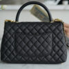 CHANEL LARGE FLAP BAG WITH TOP HANDLE(high-end grade)