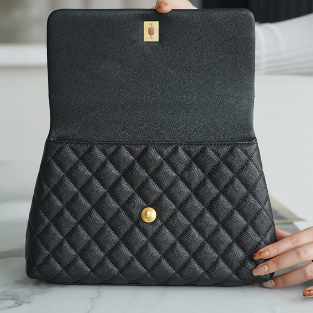 CHANEL LARGE FLAP BAG WITH TOP HANDLE(high-end grade)