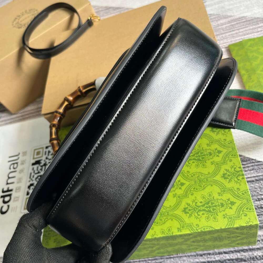 16855-5 GUCCI BAMBOO 1947 MEDIUM TOP HANDLE BAG