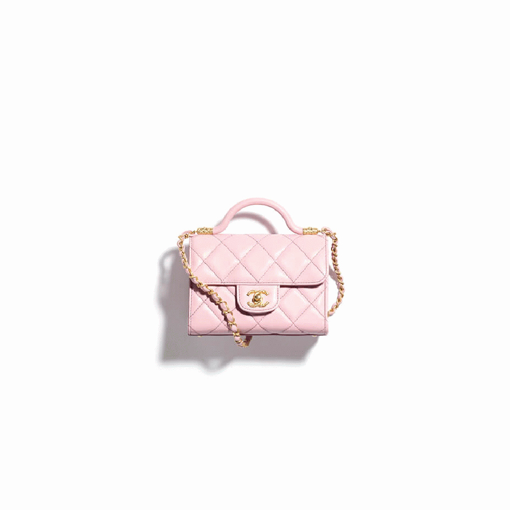 MINI FLAP BAG WITH TOP HANDLE
