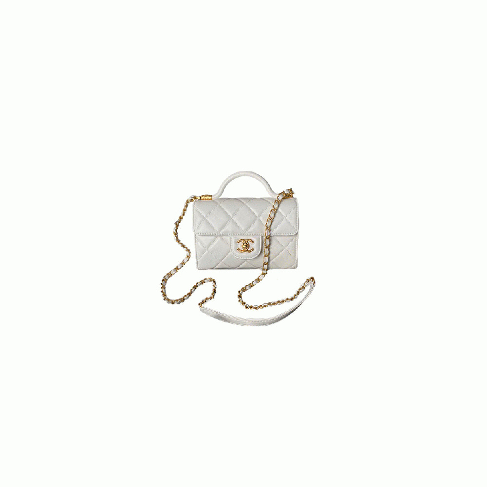 MINI FLAP BAG WITH TOP HANDLE