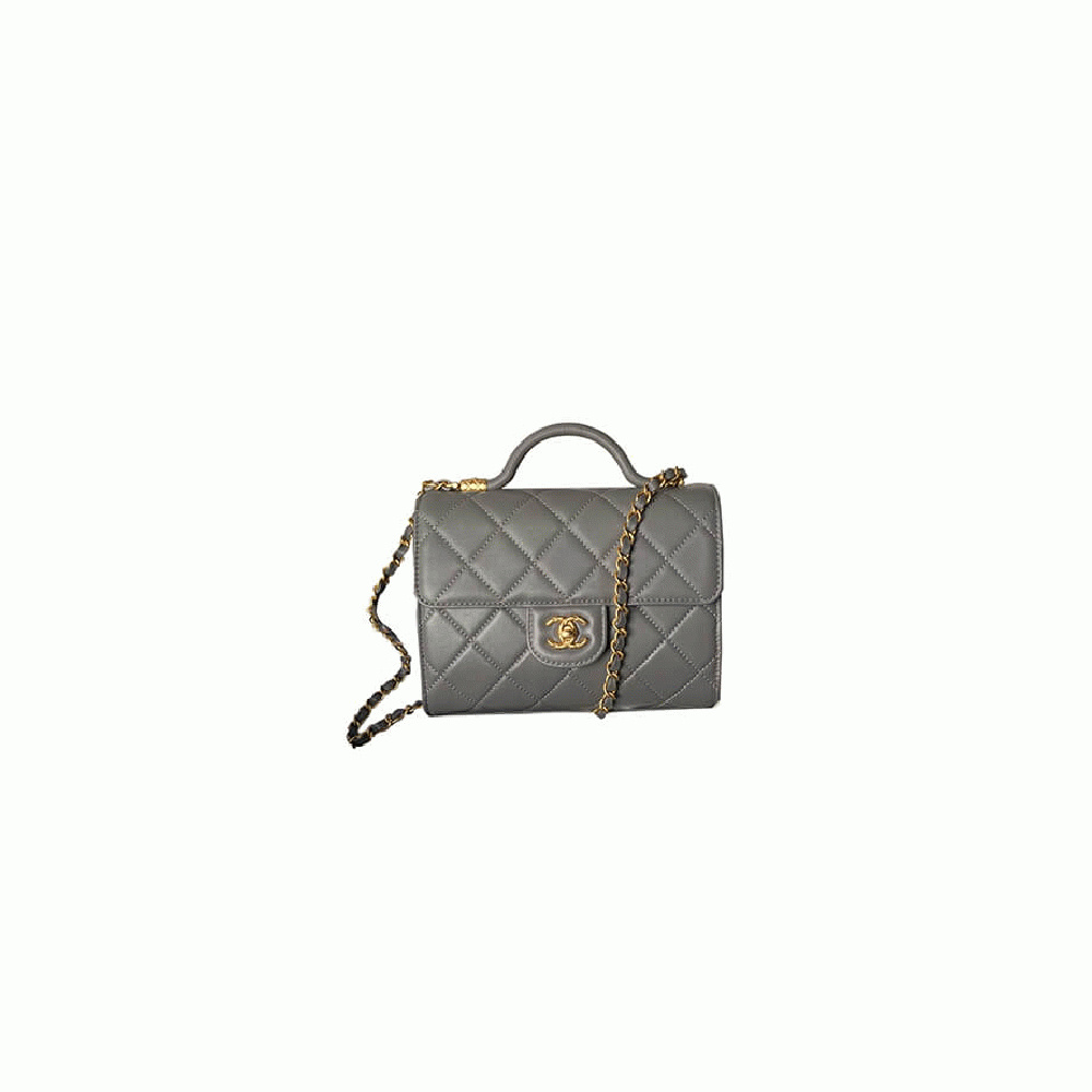 MINI FLAP BAG WITH TOP HANDLE
