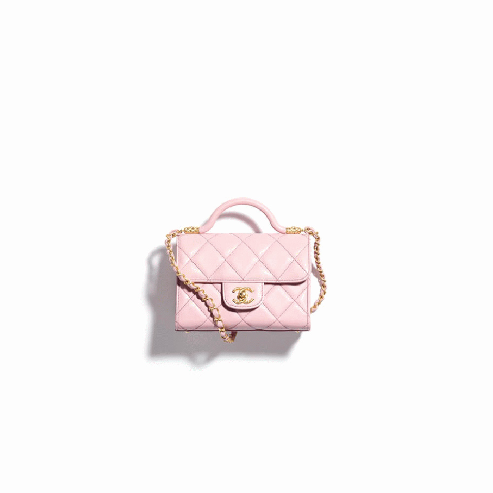 MINI FLAP BAG WITH TOP HANDLE