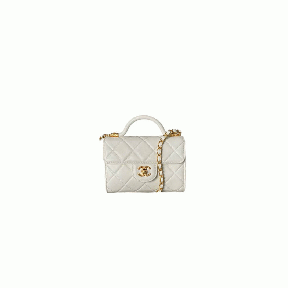 MINI FLAP BAG WITH TOP HANDLE