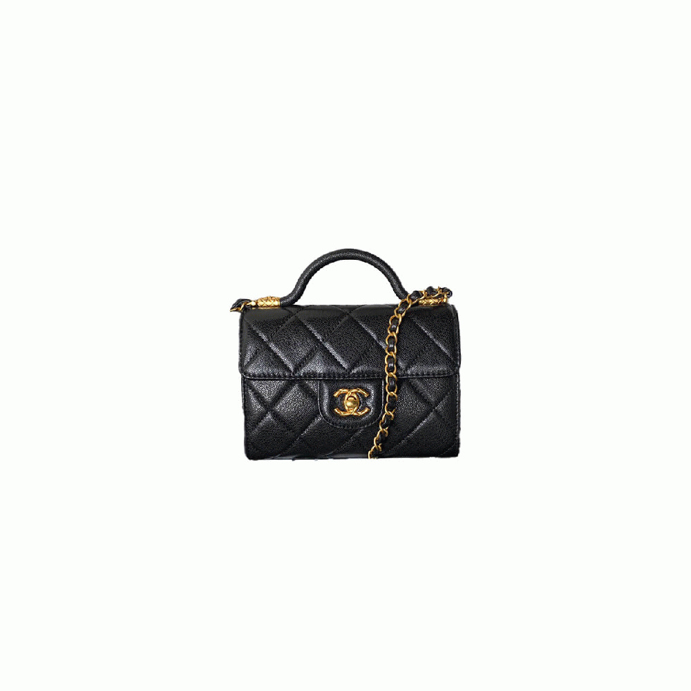 Small FLAP BAG WITH TOP HANDLE
