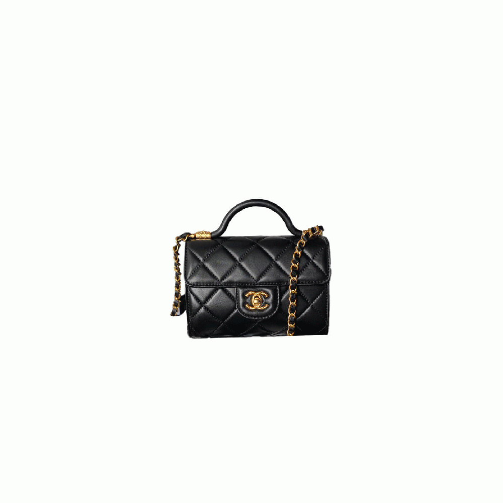 Small FLAP BAG WITH TOP HANDLE