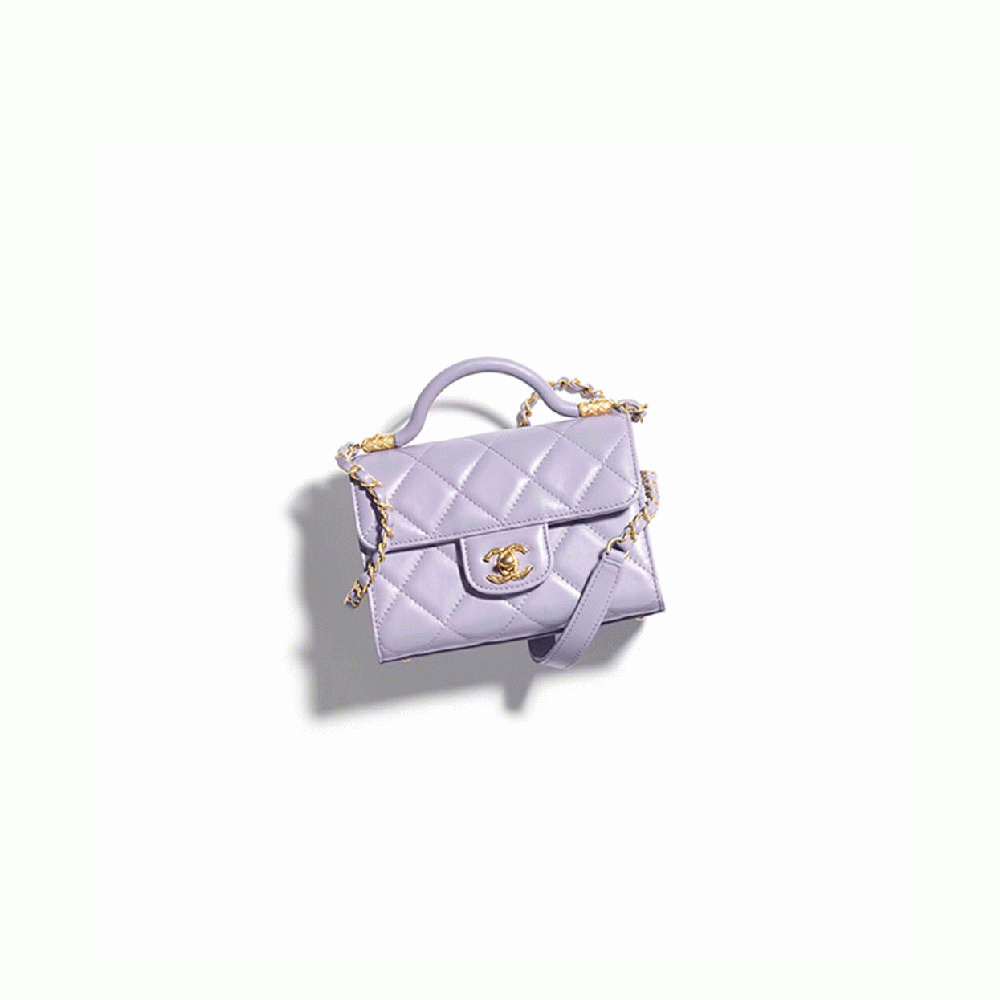 Small FLAP BAG WITH TOP HANDLE