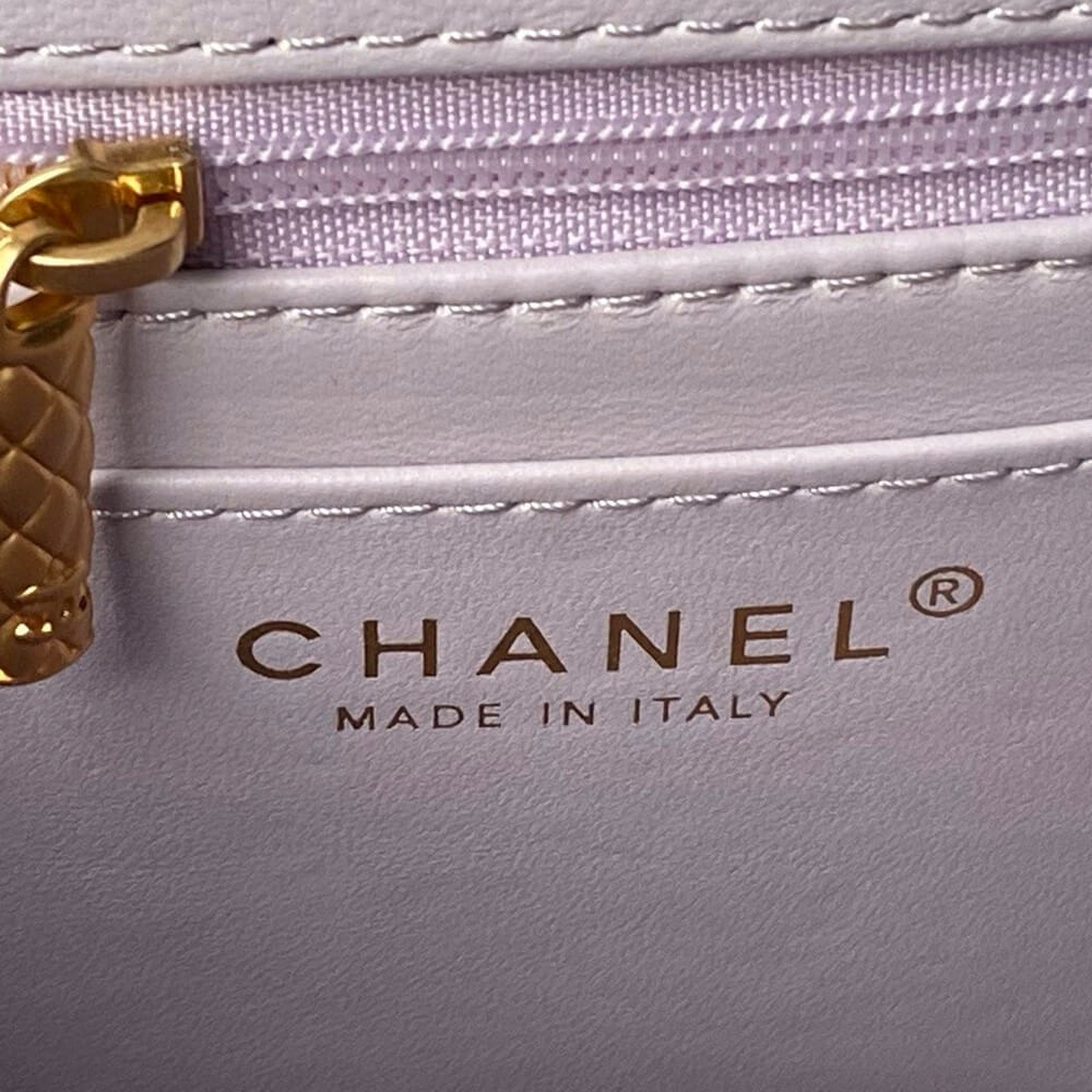 Small FLAP BAG WITH TOP HANDLE