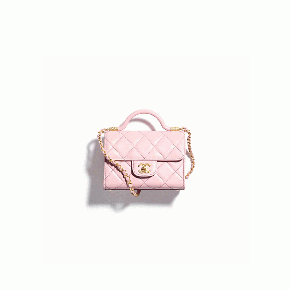 Small FLAP BAG WITH TOP HANDLE