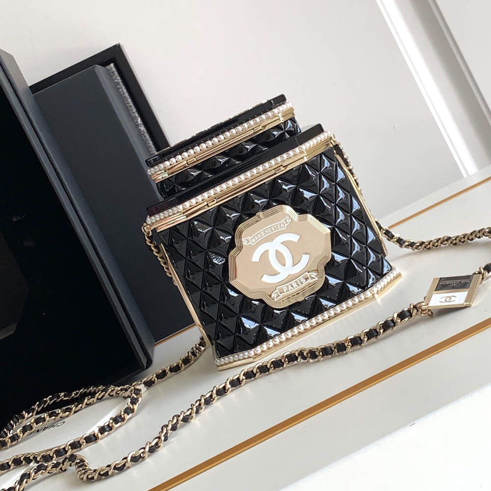 CHANEL TEA BOX MINAUDIERE(HIGH-END GRADE)