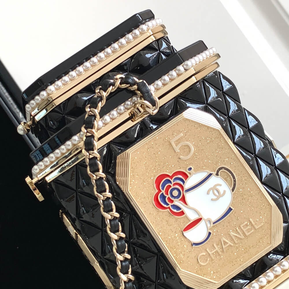 CHANEL TEA BOX MINAUDIERE(HIGH-END GRADE)