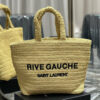 YSL RIVE GAUCHE TOTE IN RAFFIA(HIGH-END GRADE)