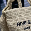 YSL RIVE GAUCHE TOTE IN RAFFIA(HIGH-END GRADE)