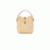 YSL LE 37 IN WOVEN RAFFIA AND VEGETABLE-TANNED LEATHER(HIGH-END GRADE)