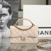CHANEL MINI FLAP WITH TOP HANDLE(HIGH-END GRADE)