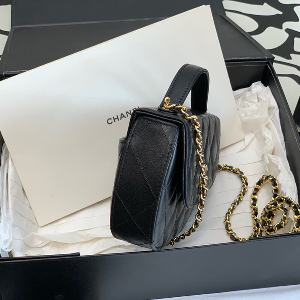 CHANEL MINI FLAP WITH HANDLE(HIGH-END GRADE)