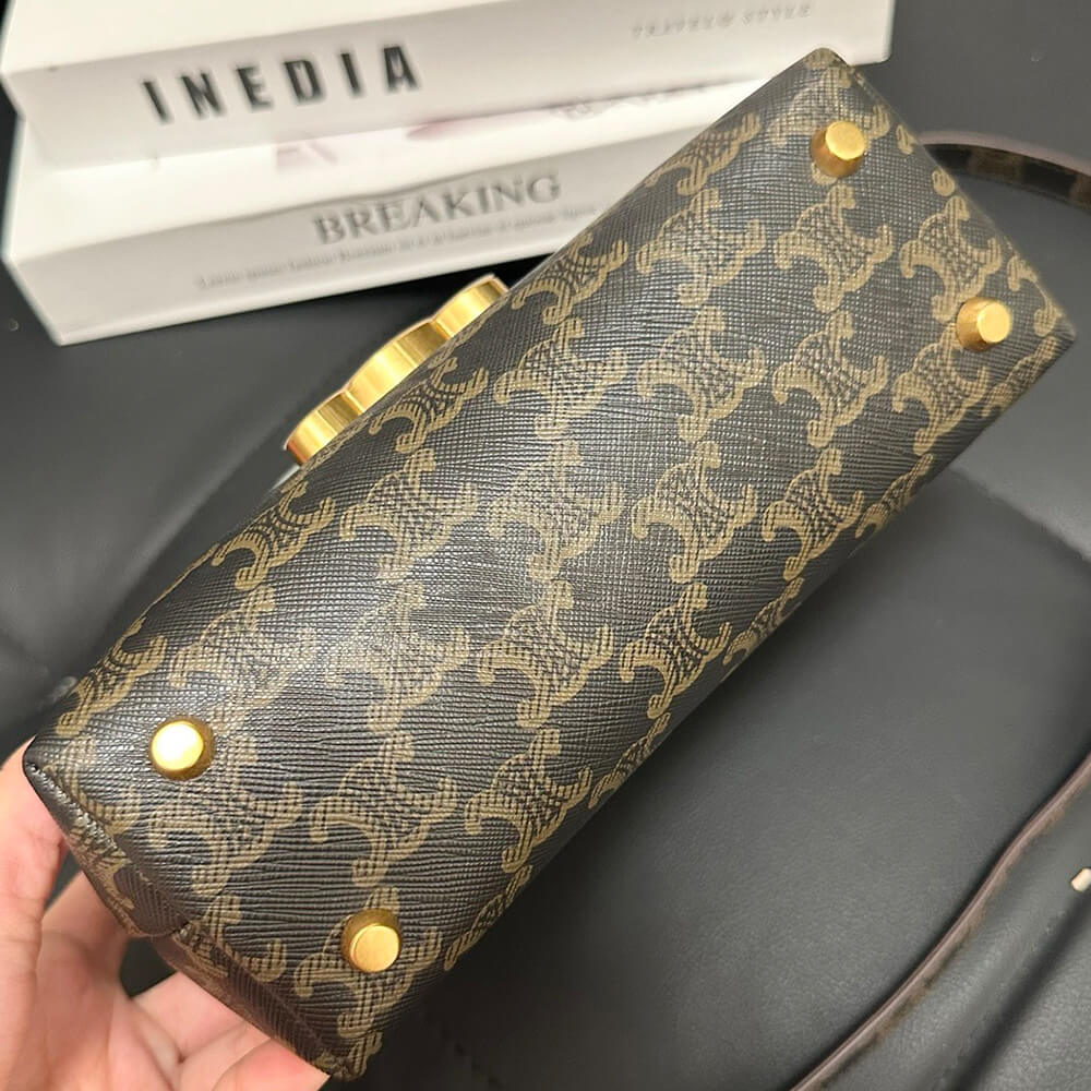 CELINE TEEN NINO BAG IN TRIOMPHE CANVAS