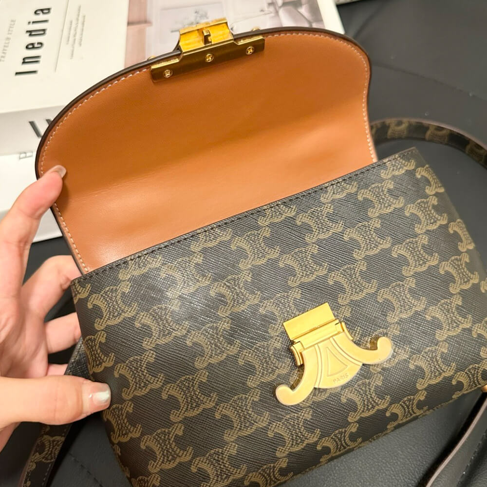 CELINE TEEN NINO BAG IN TRIOMPHE CANVAS