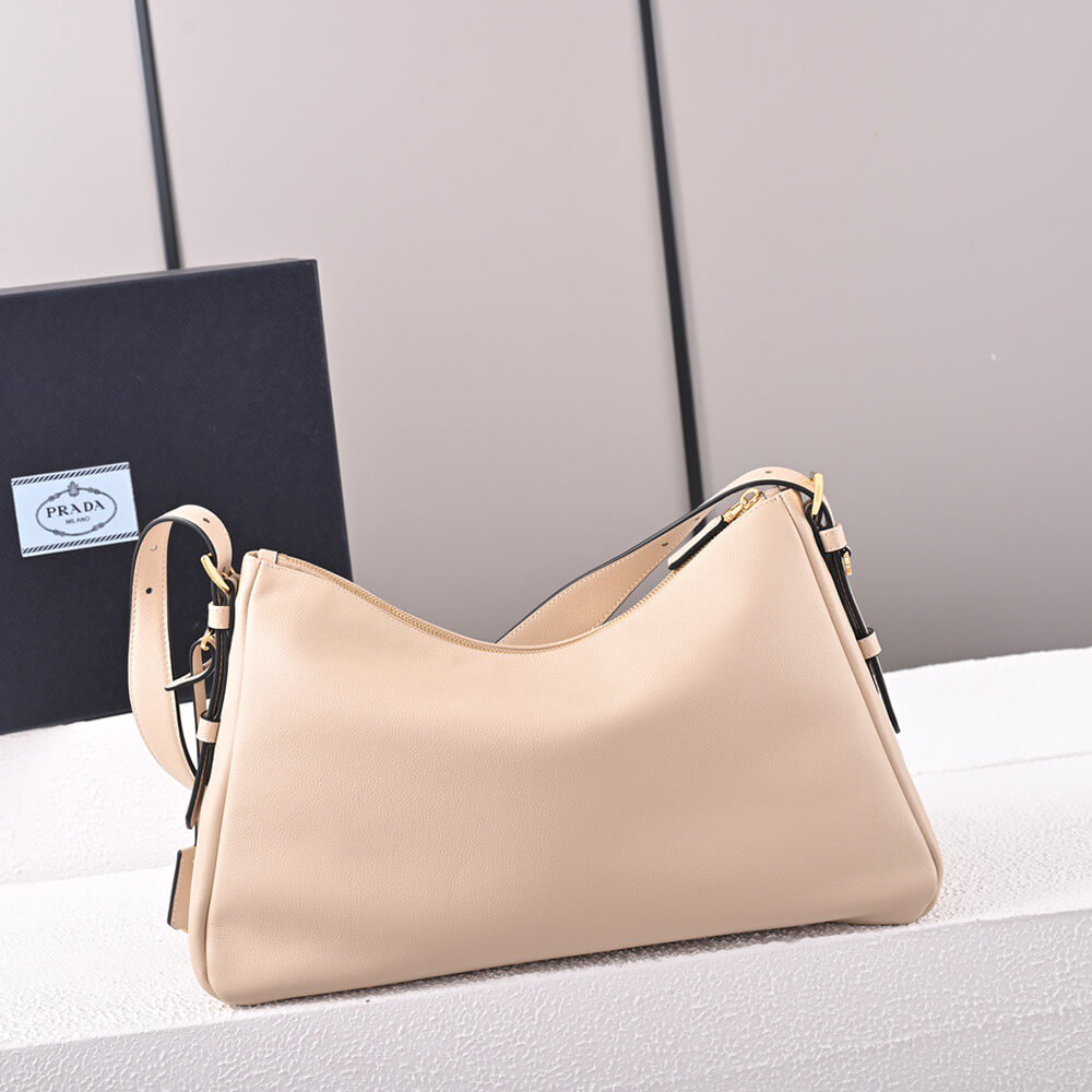 Prada Aimee large leather shoulder bag
