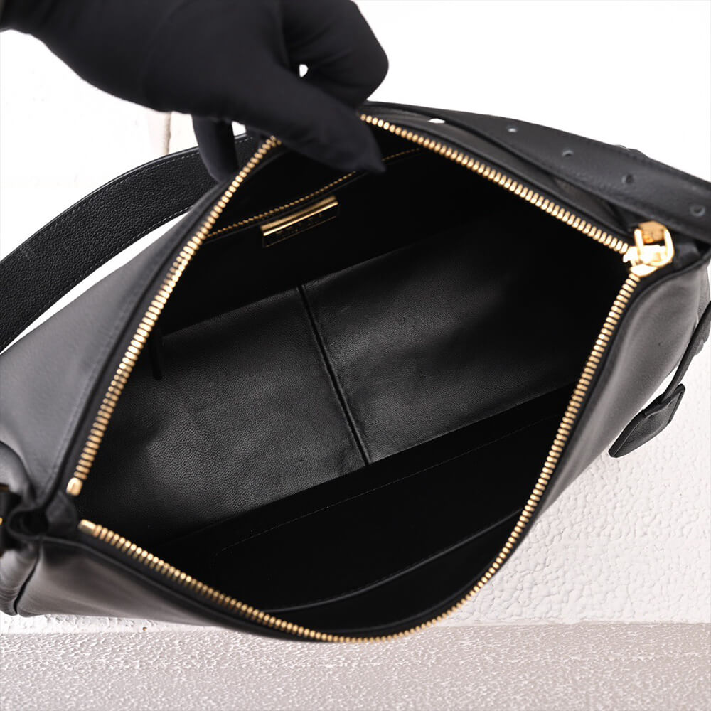 Prada Aimee large leather shoulder bag
