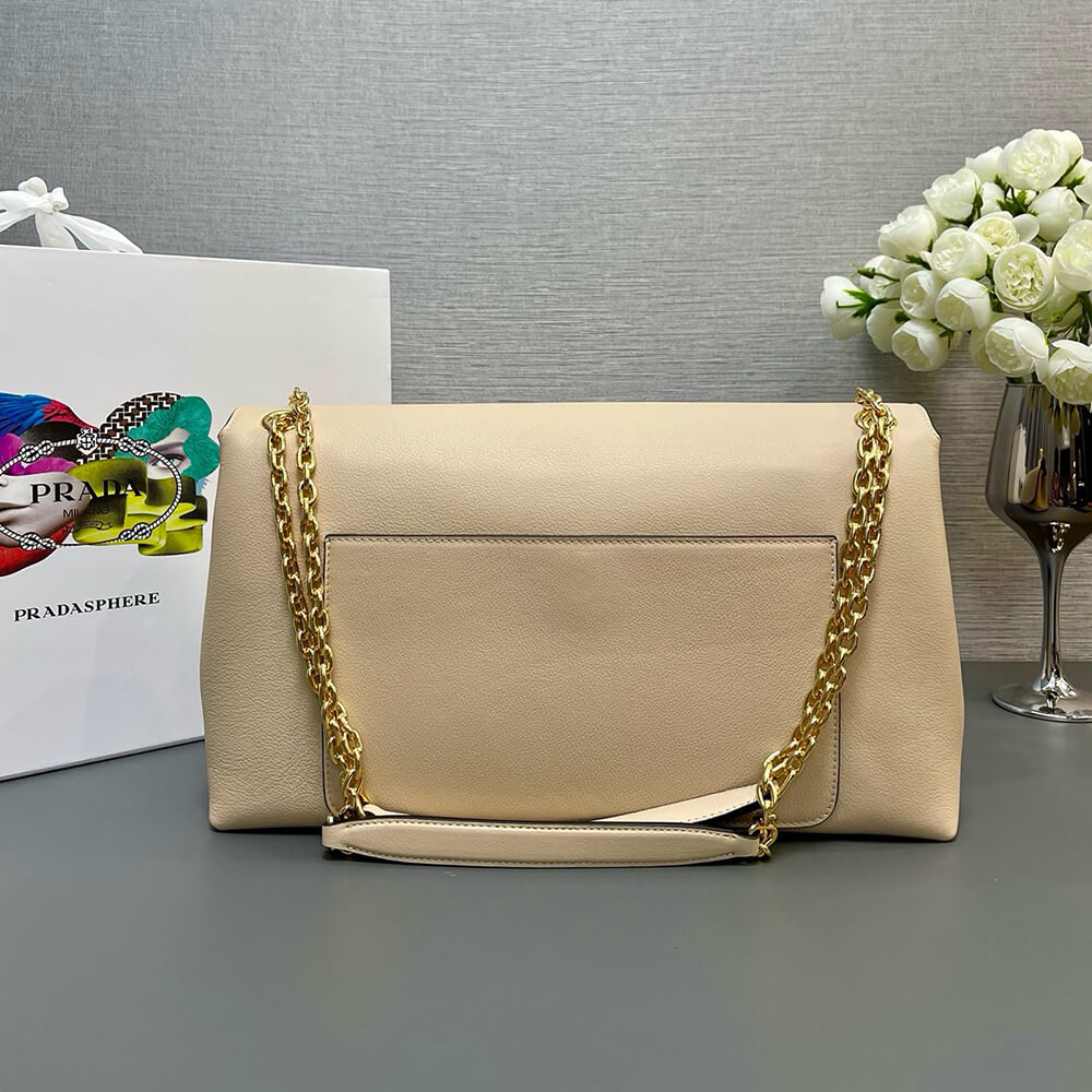 Prada Medium leather shoulder bag (HIGH-END GRADE)