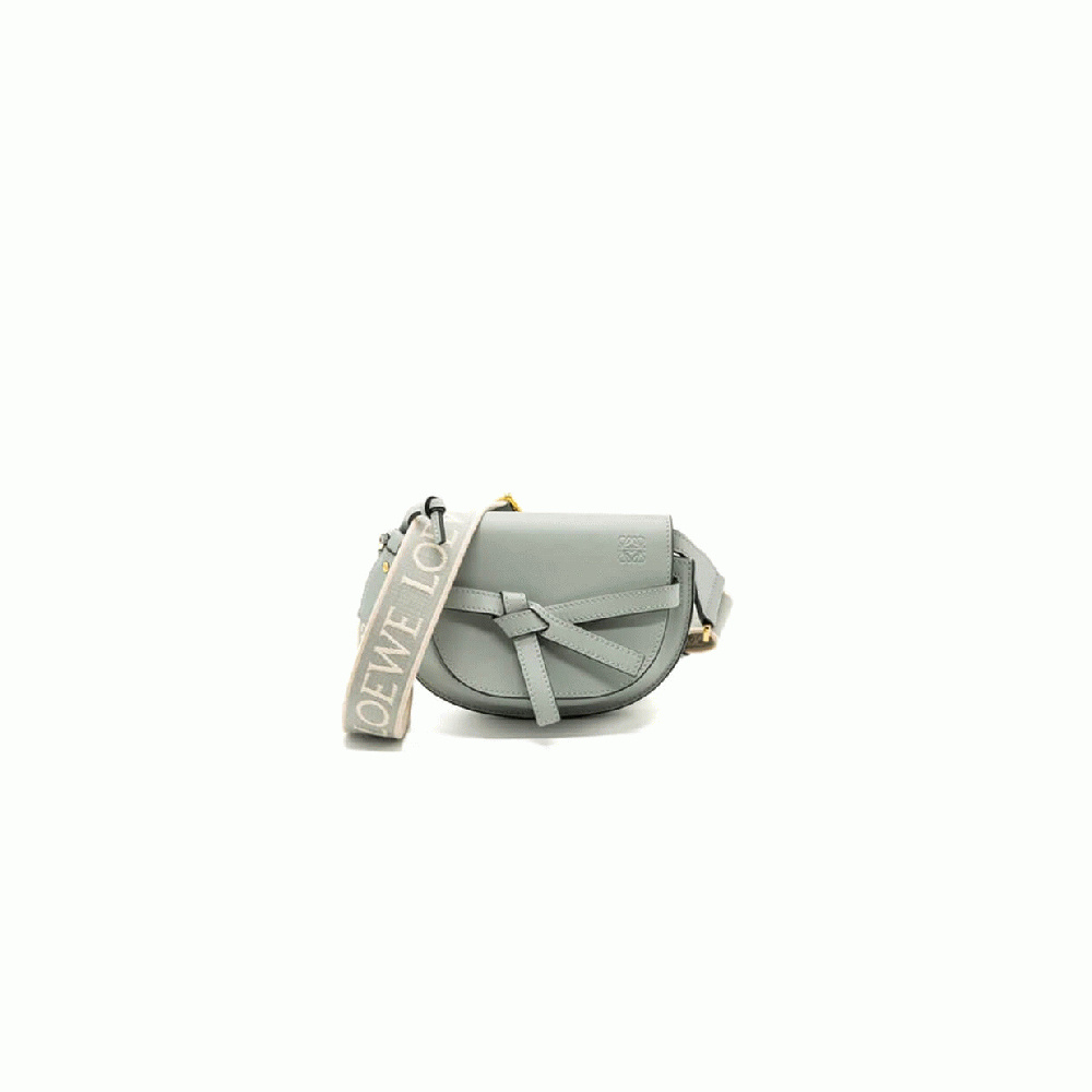 Loewe Small Gate bag in soft calfskin and jacquard