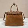 Prada Buckle small suede handbag with belt(high-end grade)