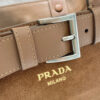 Prada Buckle small suede handbag with belt(high-end grade)